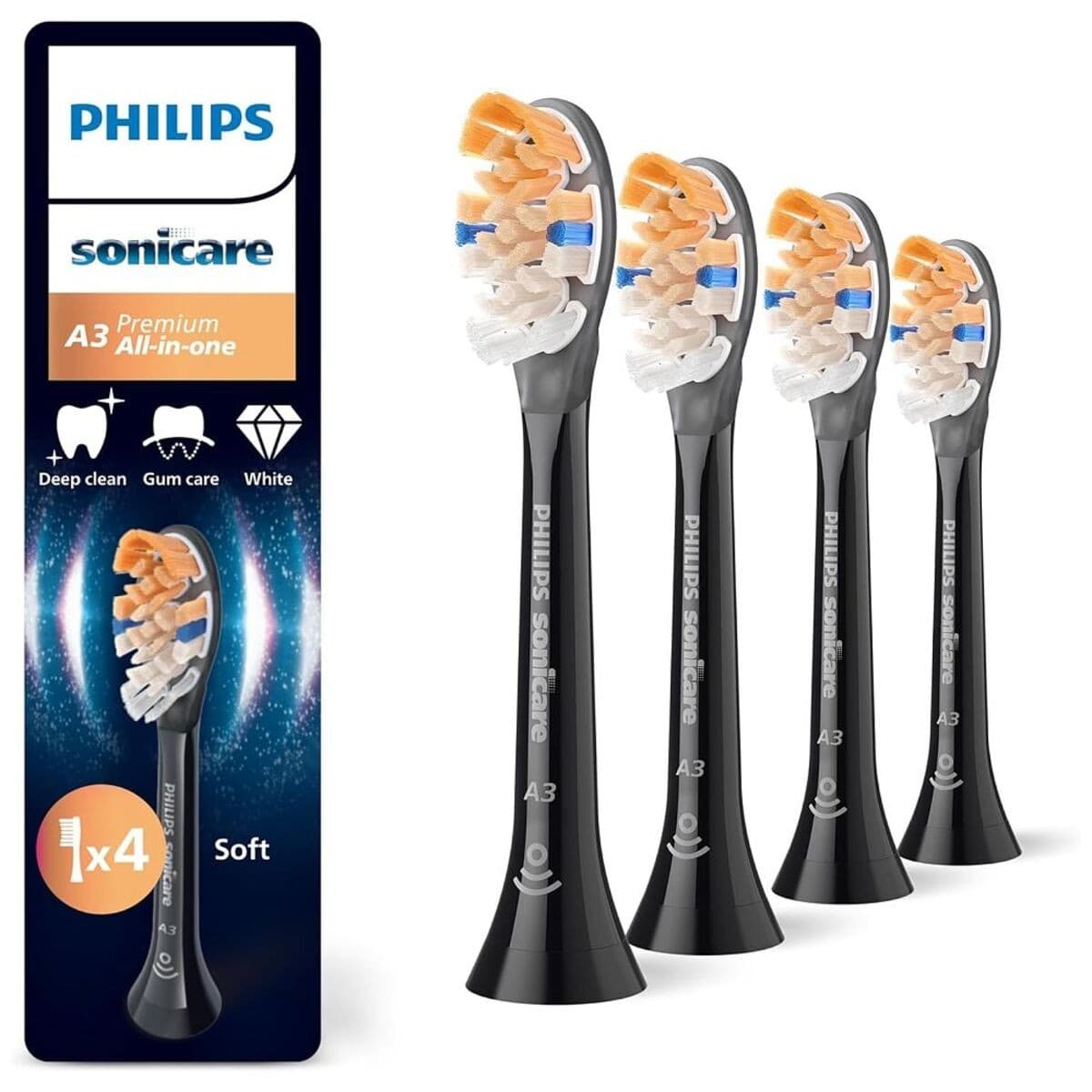 Philips Sonicare A3 Premium All-in-One, noires