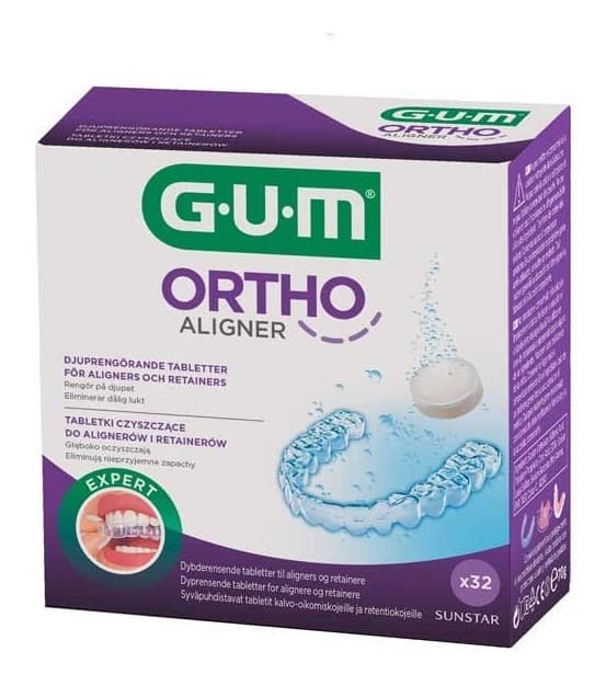 GUM Ortho Aligner, comprimés nettoyants